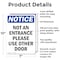 Signmission Not An Entrance Use Front Door OSHA Notice Sign, Aluminum, 7in W x 10in L, 2PK OS-2PACK-NS-A-710-V-15153 - alternate 4